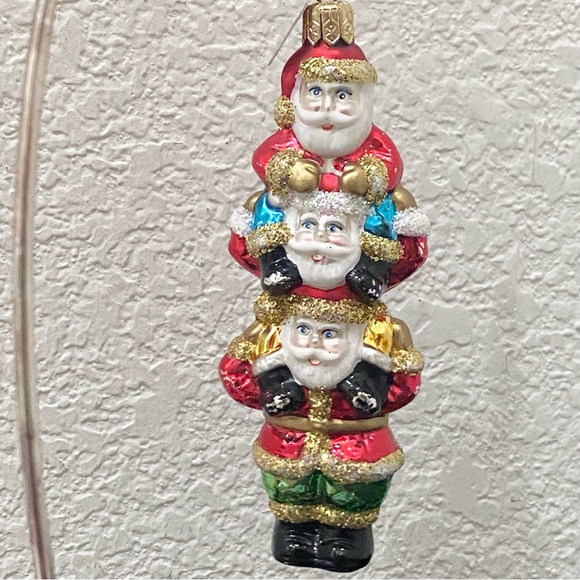 Vintage Discovery Channel Store Handblown Santa Bonanza Ornament Poland - Picture 5 of 16